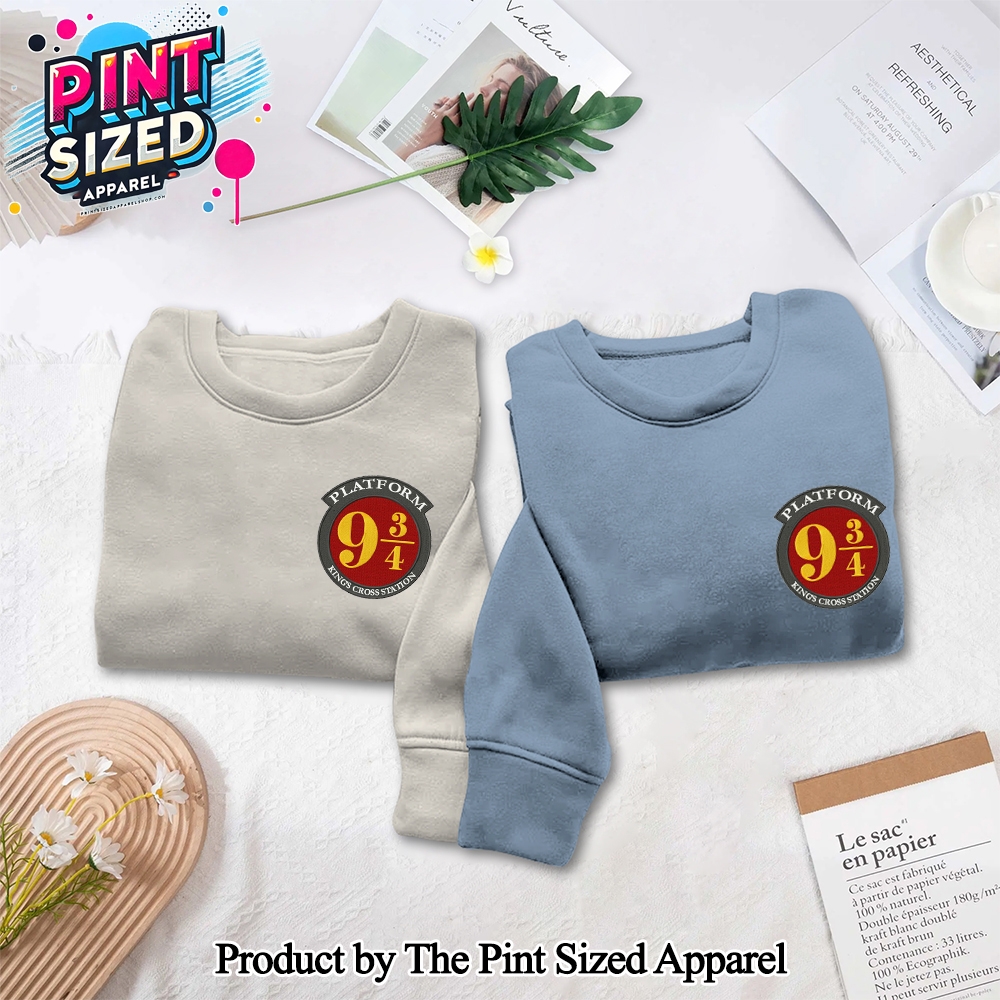 Harry Potter Platform Nine and Three-Quarters Embroidered Sweatshirt Harry Potter Platform Nine and Three-Quarters Embroidered Sweatshirt