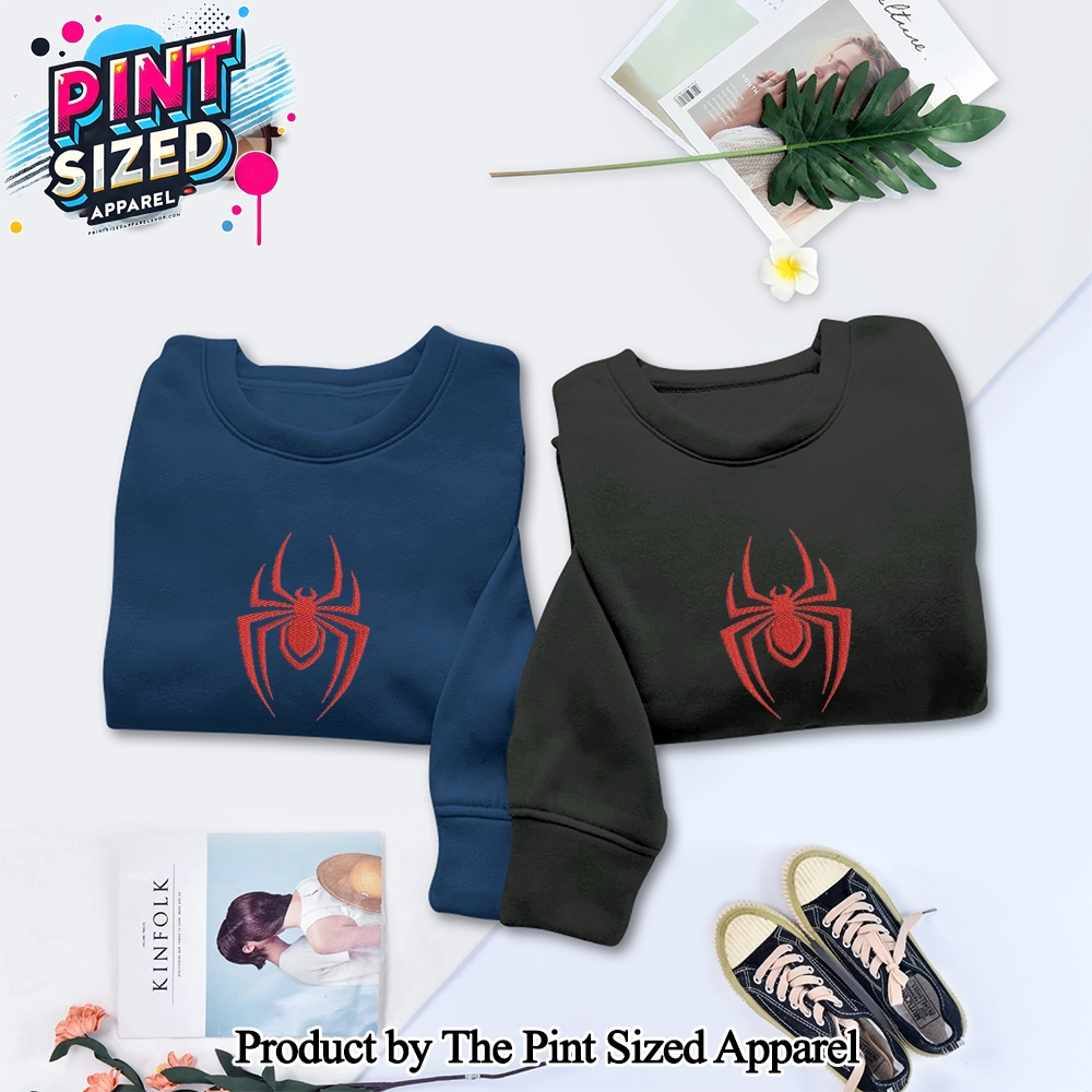 Marvel Spiderman Movie Embroidered Sweatshirt Marvel Spiderman Movie Embroidered Sweatshirt