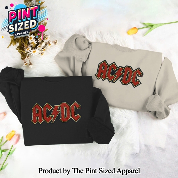 Rock Band ACDC Embroidered Sweatshirt