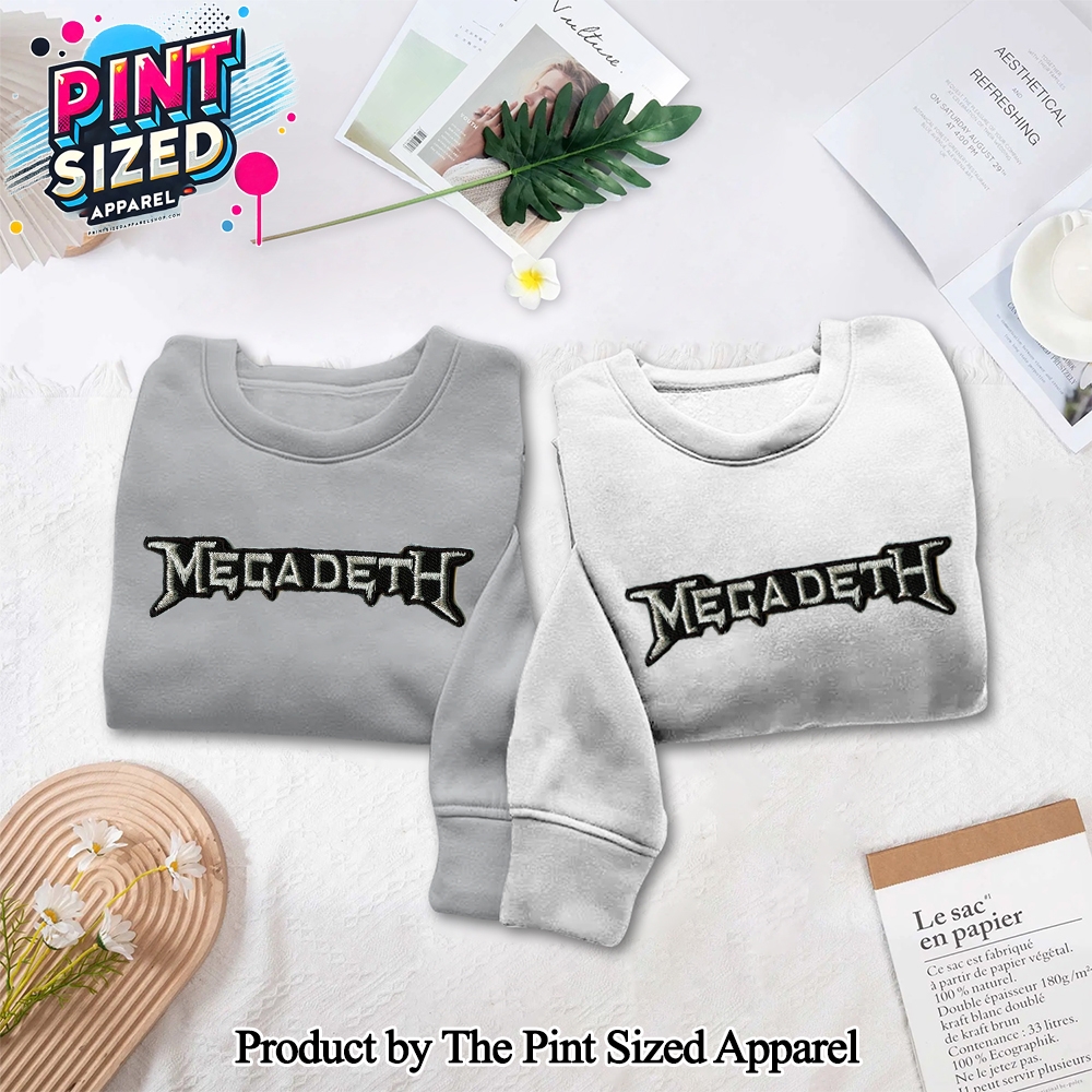 Rock Band Megadeth Gift Ideas Embroidered Sweatshirt Rock Band Megadeth Gift Ideas Embroidered Sweatshirt