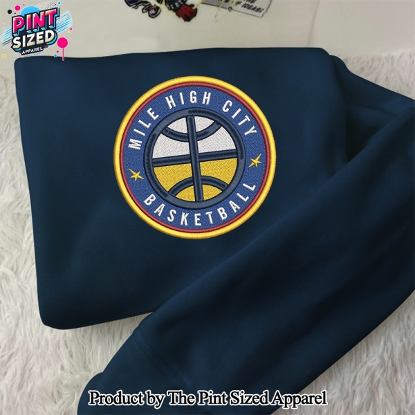 Denver Nuggets For Sport Fans Embroidered Sweatshirt