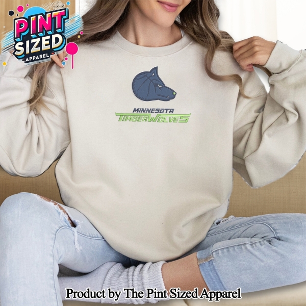 Minnesota Timberwolves Casual Embroidered Sweatshirt