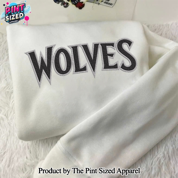 Minnesota Timberwolves For Sport Fans Embroidered Shirt