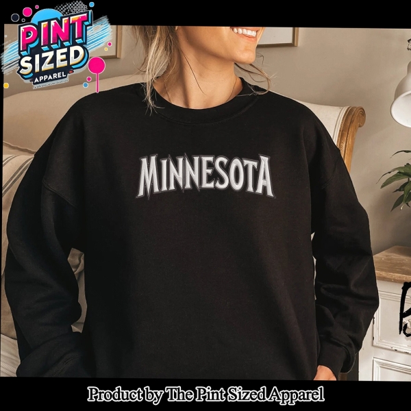 Minnesota Timberwolves Team NBA Embroidered Crewneck Sweatshirt