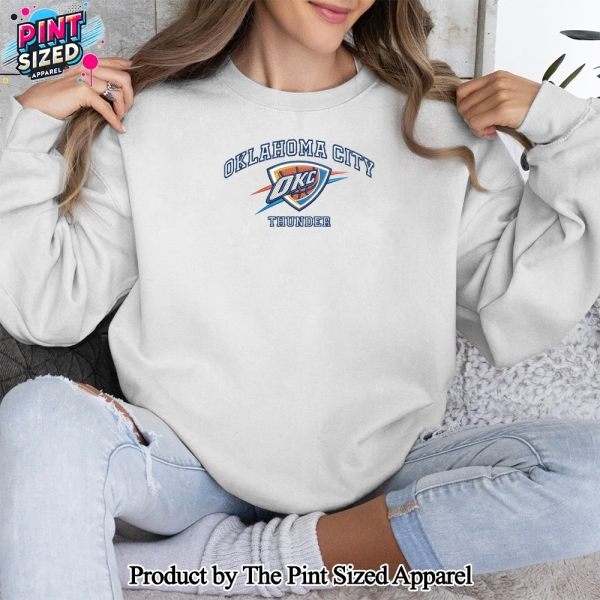 Oklahoma City Thunder Casual Embroidered Sweatshirt