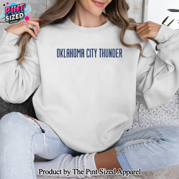 Oklahoma City Thunder NBA Embroidered Sweatshirt
