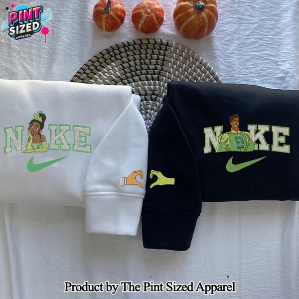 The Princess and the Frog Tiana and Naveen Gift Ideas Embroidered Sweatshirt