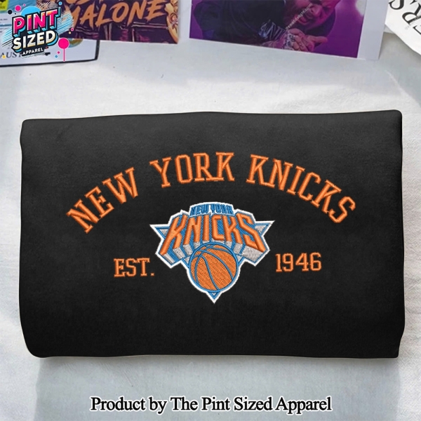 New York Knicks Casual Embroidered Sweatshirt