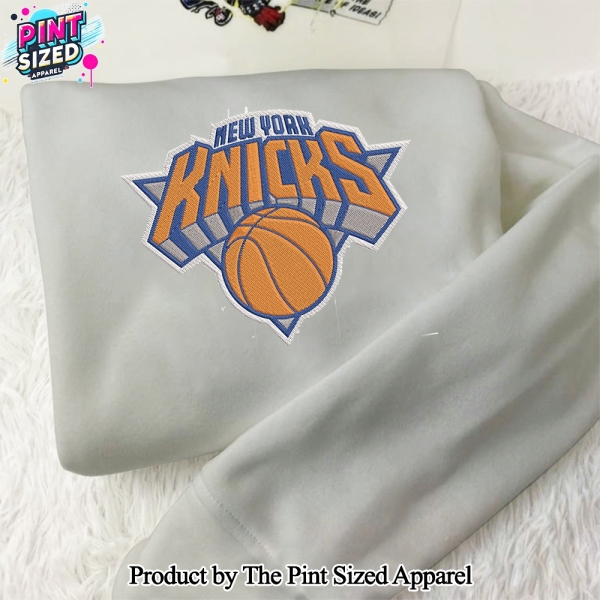 New York Knicks Gift Ideas Embroidered Sweatshirt