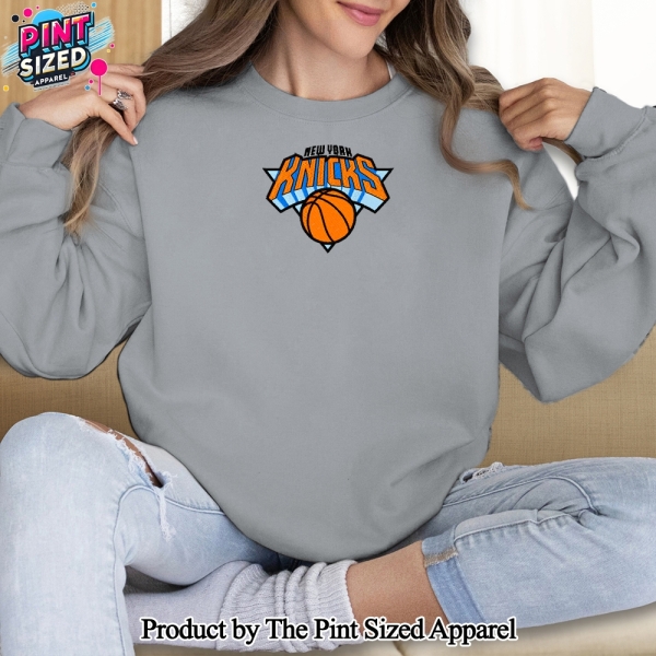 New York Knicks Unisex Embroidered Crewneck Sweatshirt